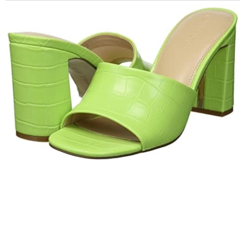 The Drop Lime Green Heels